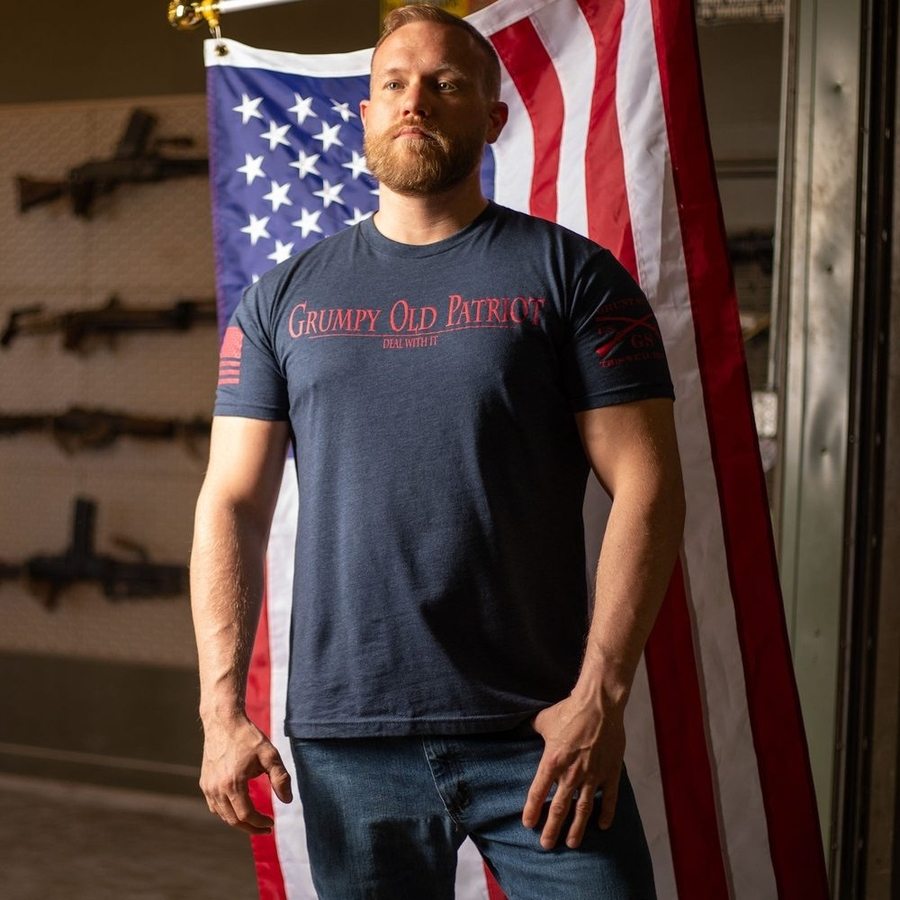 Midnight Navy Grumpy Patriot Tee