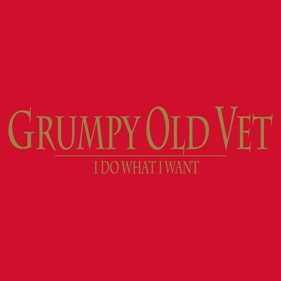Red Grumpy Old Vet Graphic Tee