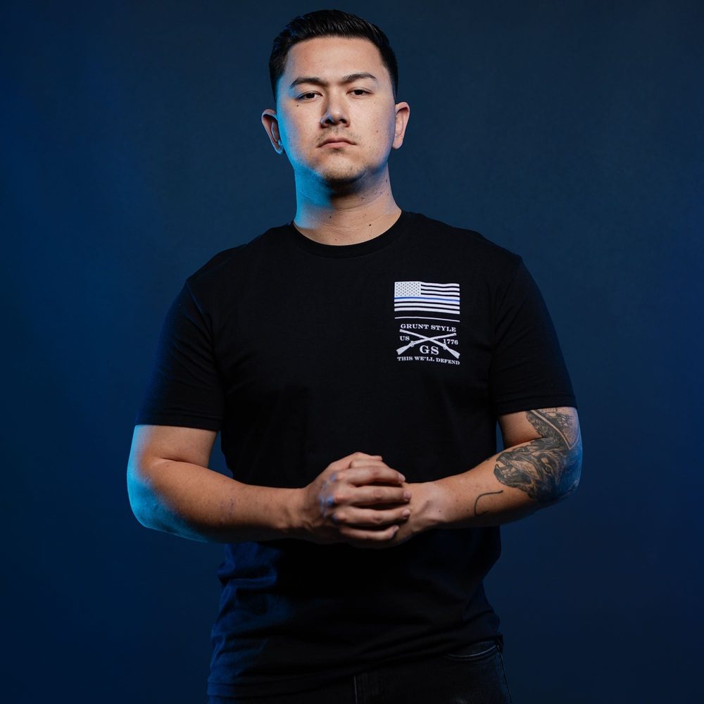Hold The Line 2.0 Black Graphic Tee