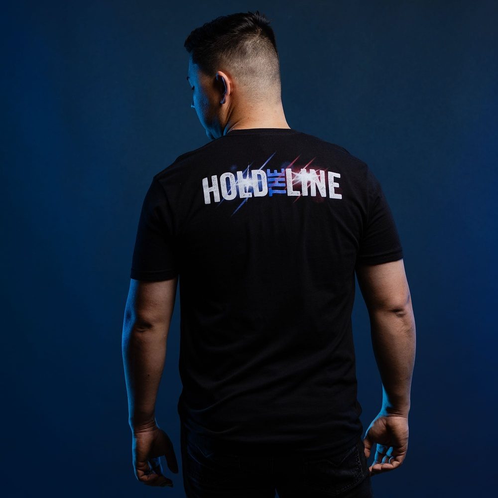 Hold The Line 2.0 Black Graphic Tee
