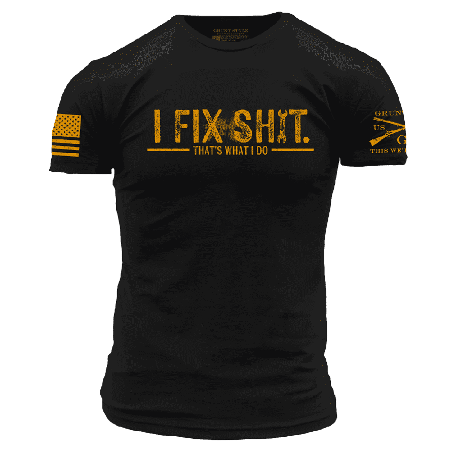 Black 'I Fix Sh*t' Graphic T-Shirt