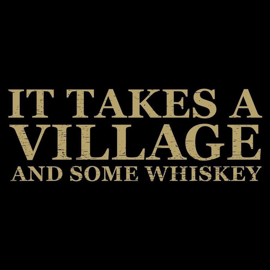 Black It Takes A Village Graphic Tee