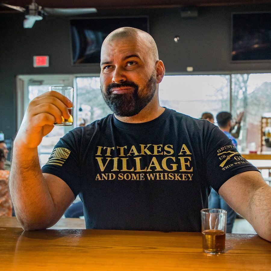 Black It Takes A Village Graphic Tee