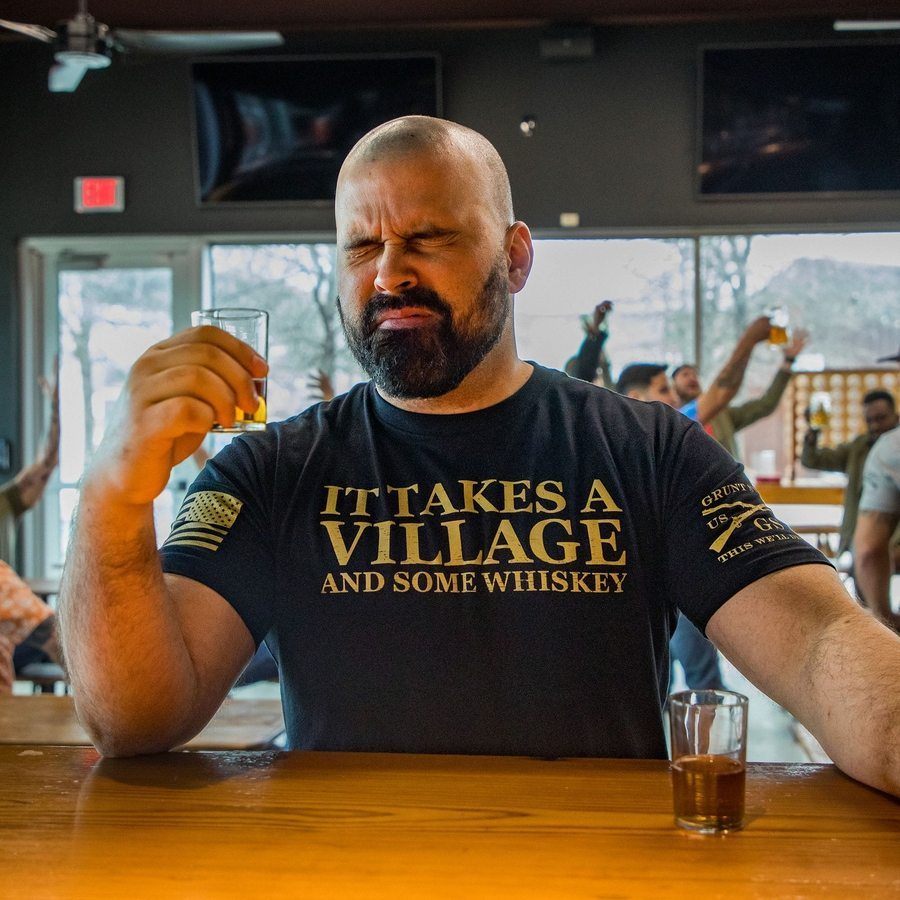 Black It Takes A Village Graphic Tee