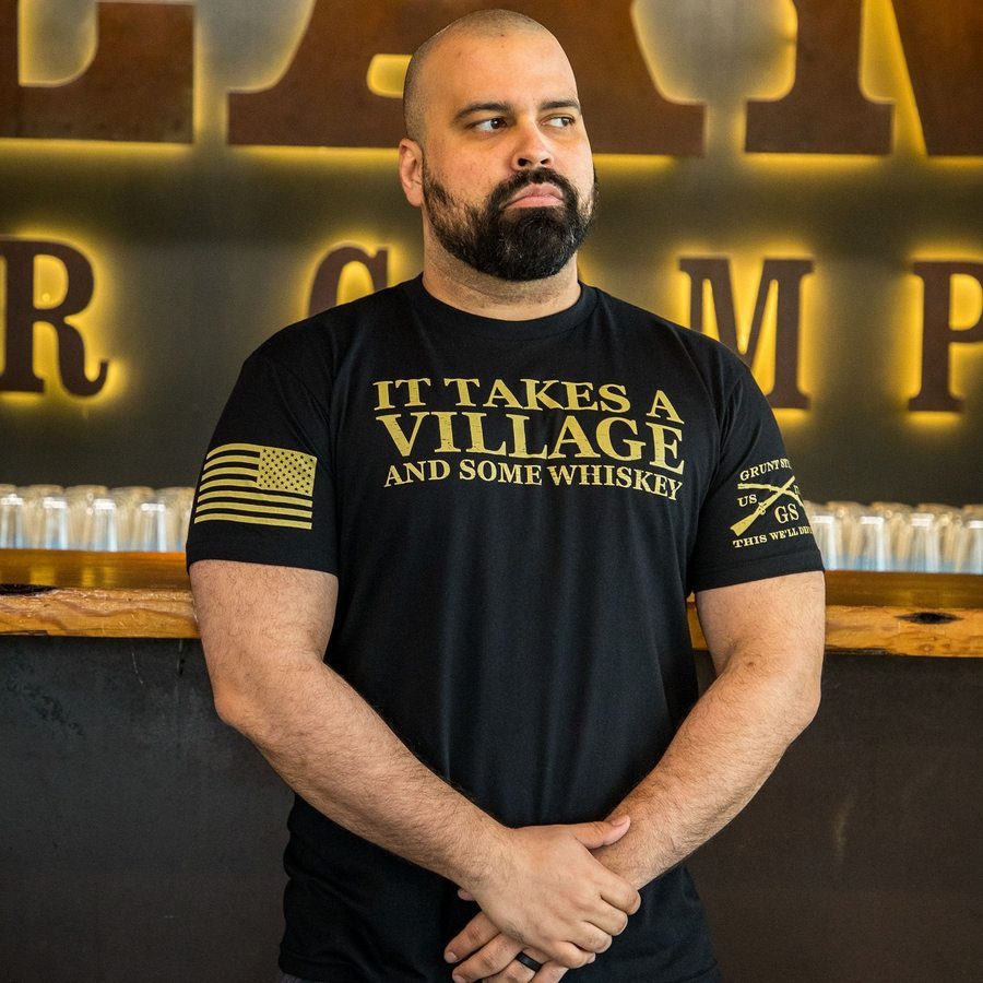 Black It Takes A Village Graphic Tee
