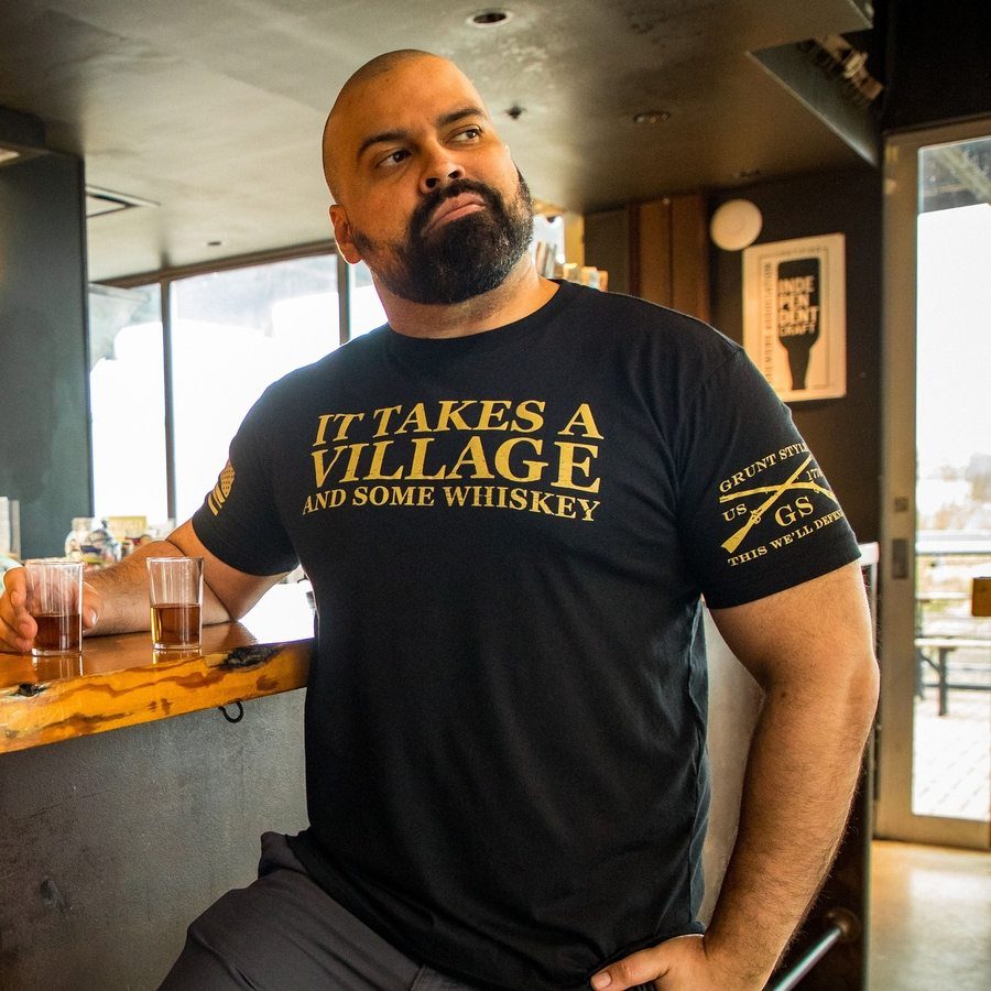Black It Takes A Village Graphic Tee
