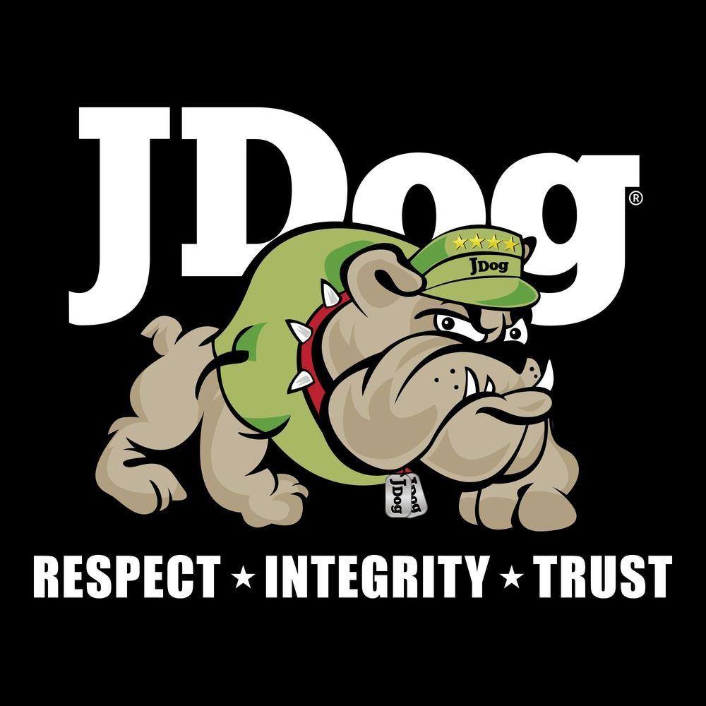Black JDog Graphic Tee - Casual Cotton T-Shirt