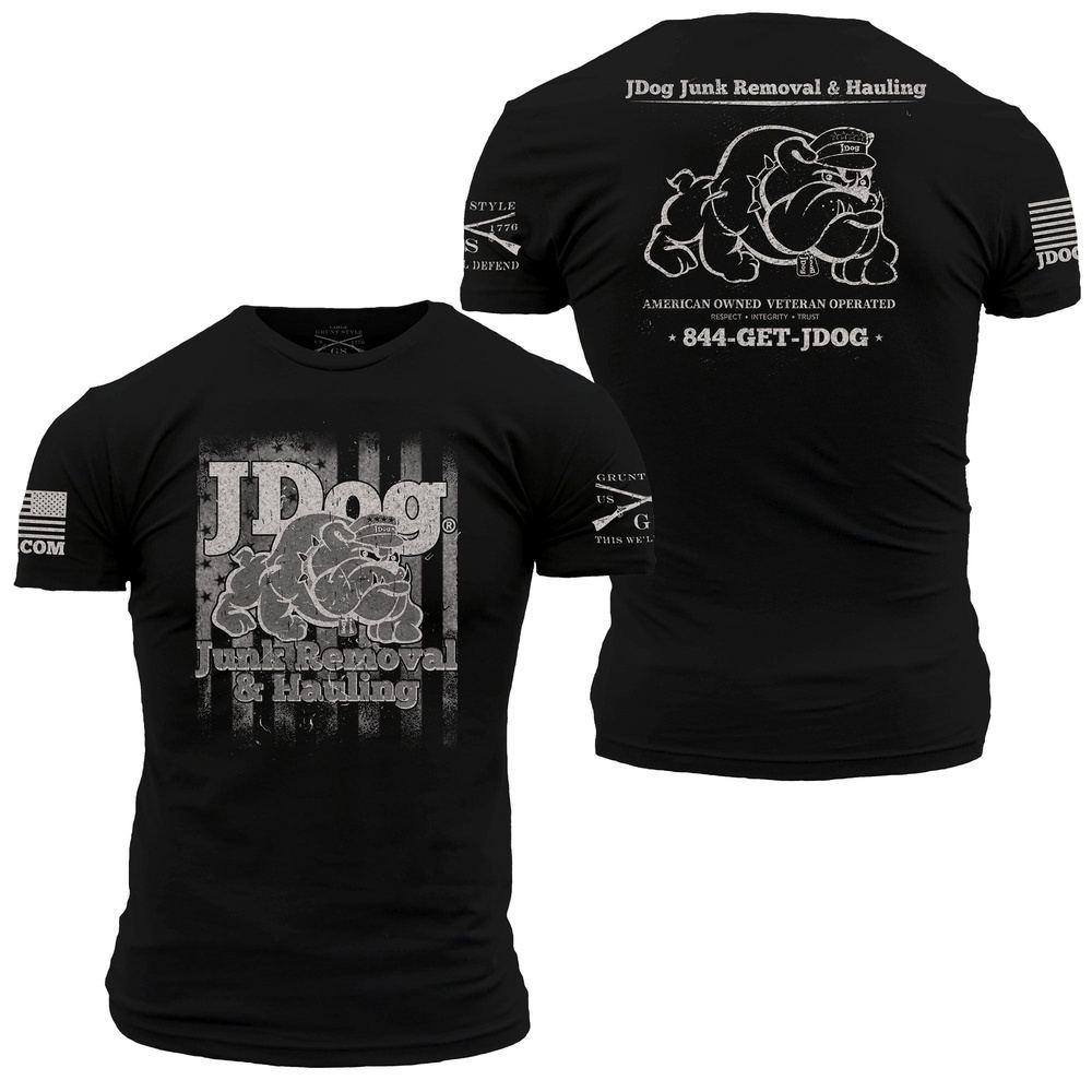 JDog Black & Grey Graphic Tee