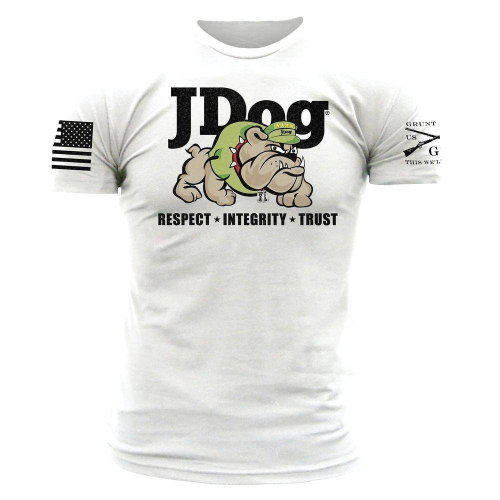 White JDog Graphic Tee - Casual Cotton T-Shirt