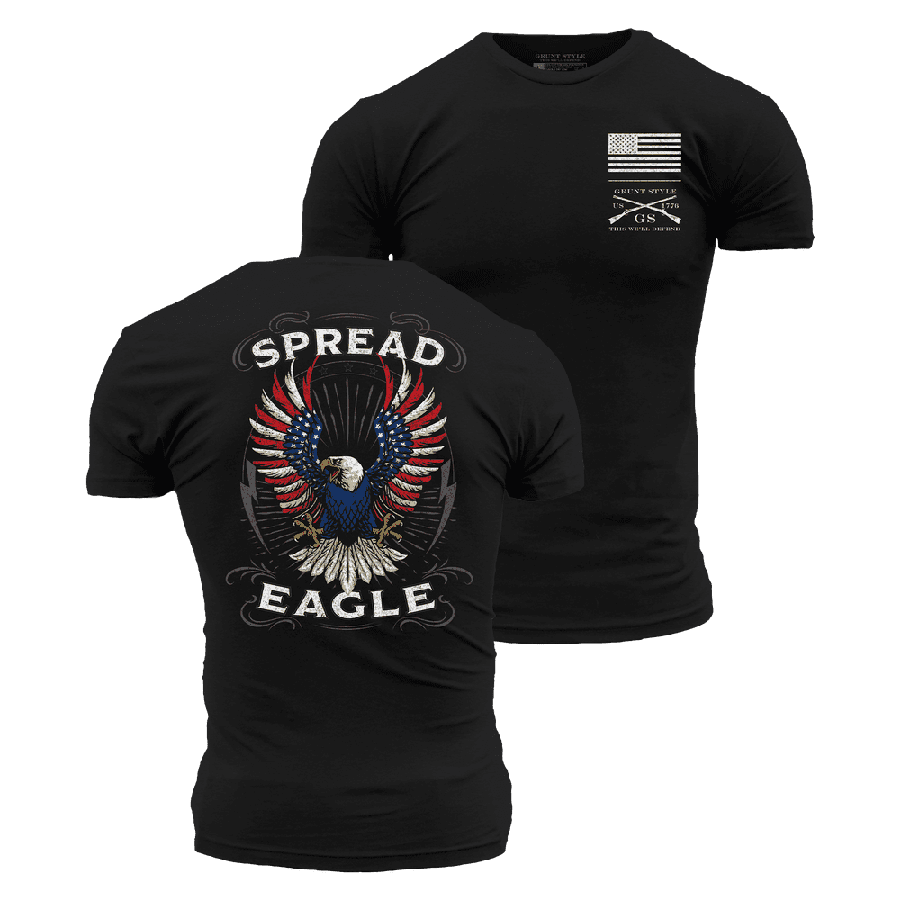 Black Spread Eagle Graphic Tee