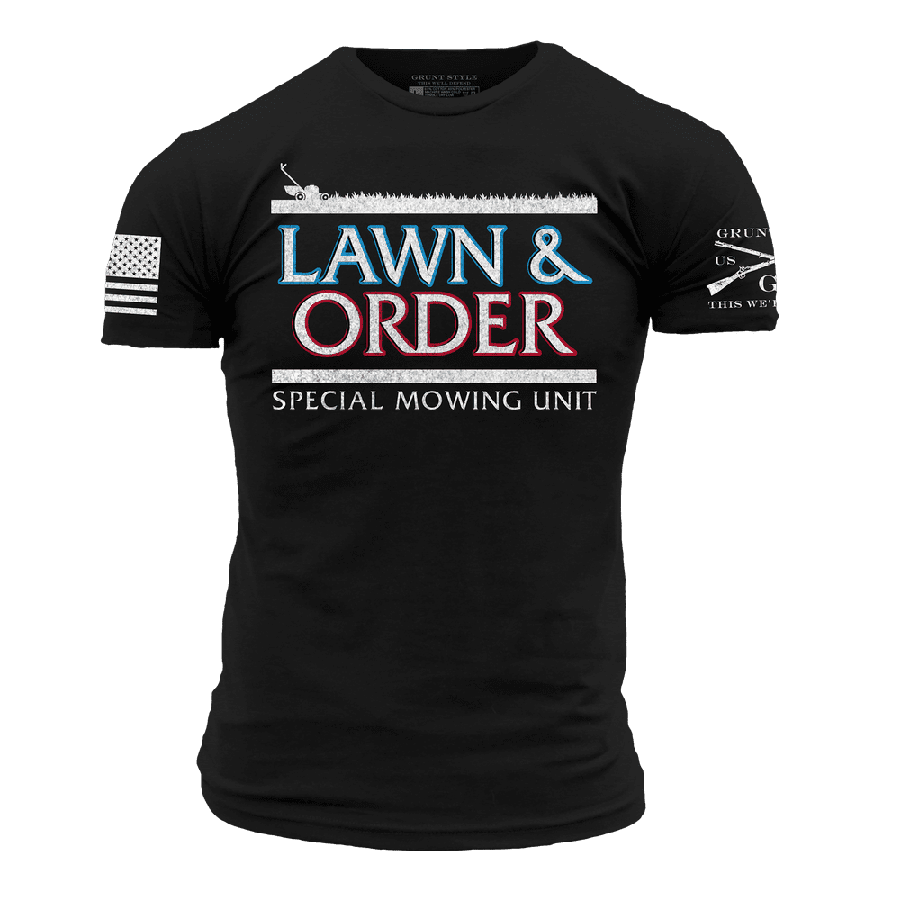 Black Lawn & Order Graphic Tee