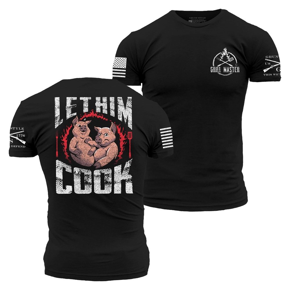 Men's Let Him Cook Graphic Tee - Black