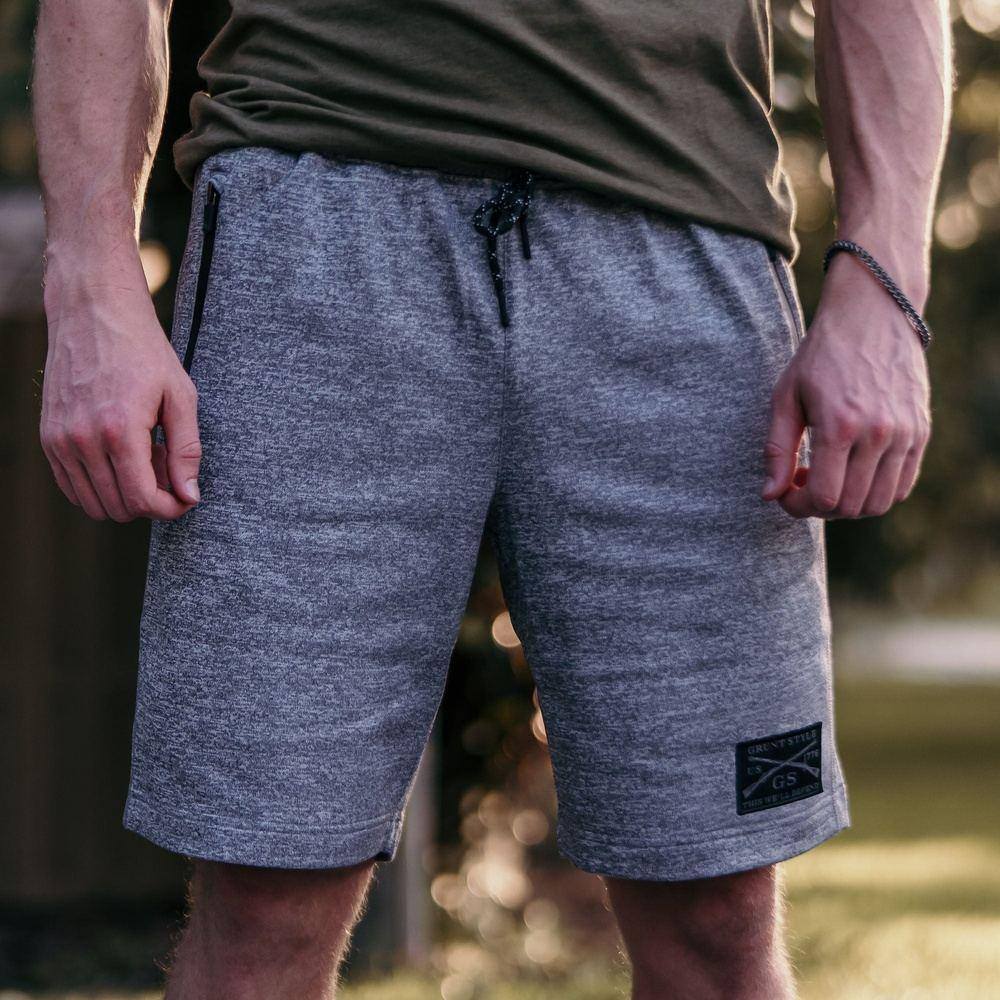Men's Fleece Commando Shorts - Comfortable Grey Loungewear