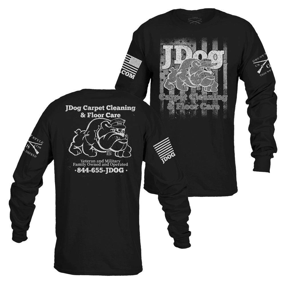JDog Men's Long Sleeve Work Shirt for Carpet Cleaning