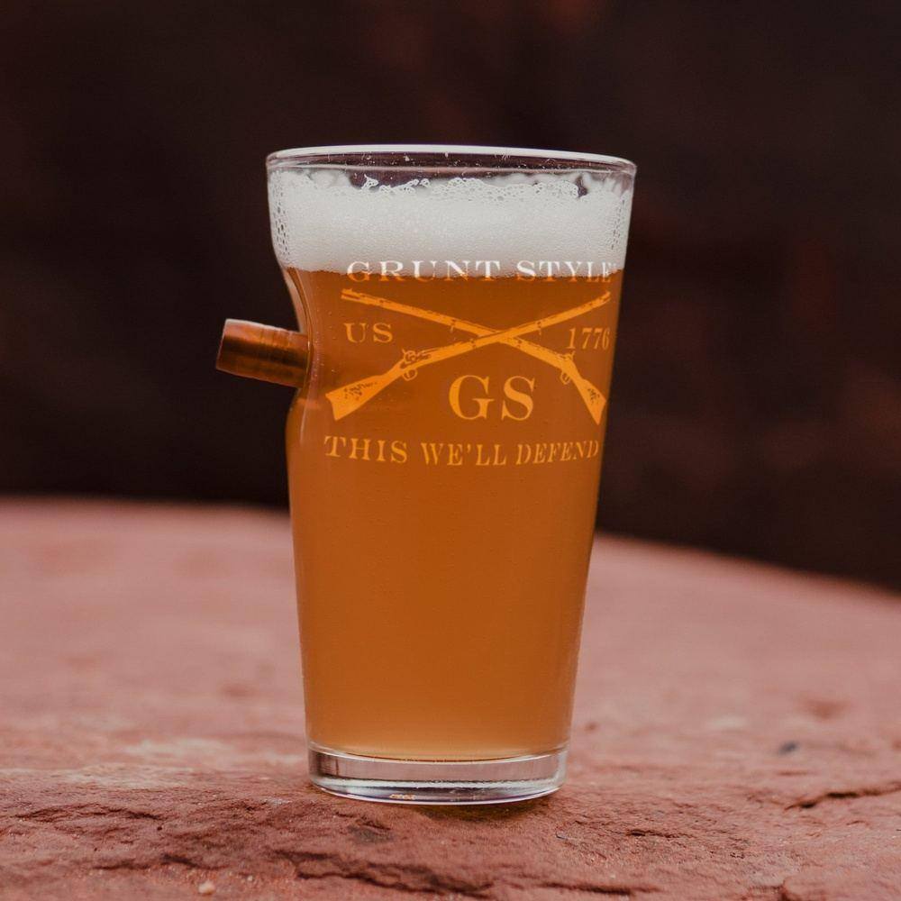 Bullet-Shaped Beer Glass for Bold Drinks