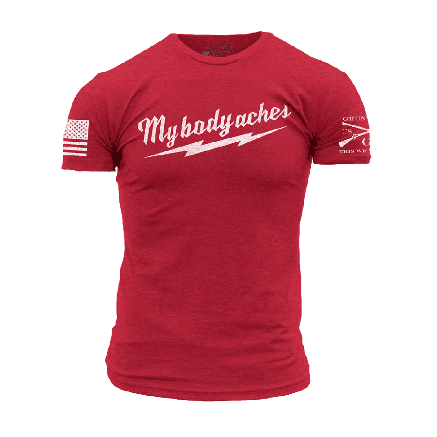 Red My Body Aches Graphic Tee