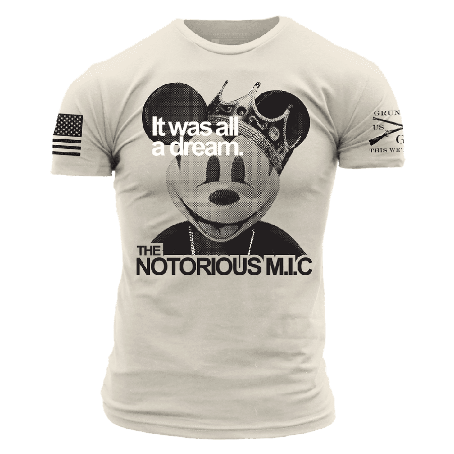 Notorious M.I.C. Graphic Tee in Sand