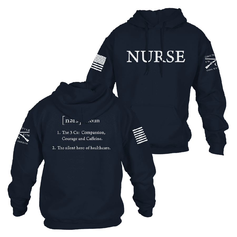 Navy Nurse Definition Hoodie for Healthcare Professionals