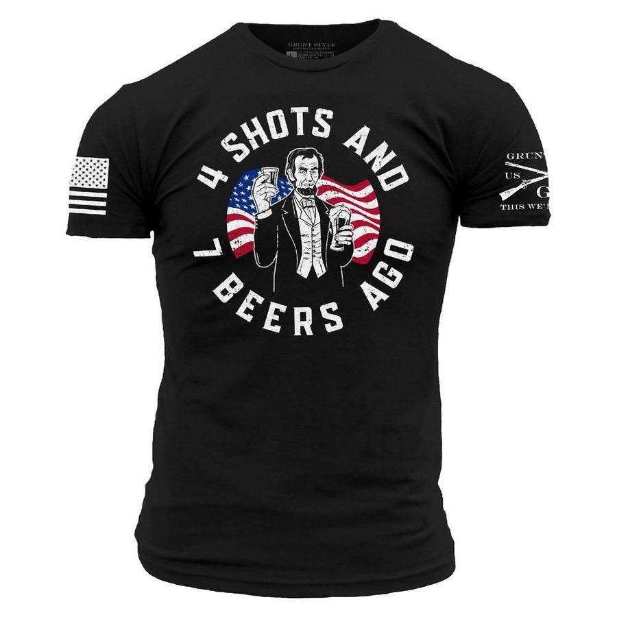 Black 4 Shots Graphic Tee