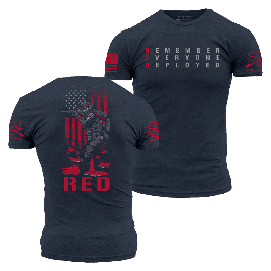 Midnight Navy RED Friday Tee