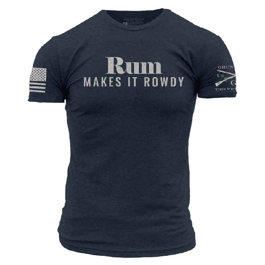 Rowdy Rum Graphic Tee in Midnight Navy