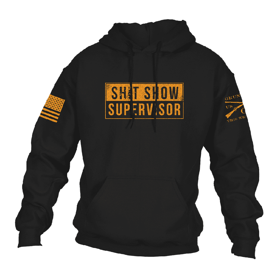Black Sh*t Show Supervisor Hoodie - Bold Statement