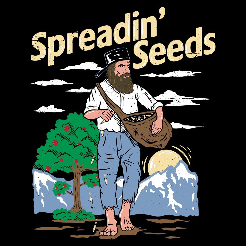 Black Spreadin' Seeds Graphic Tee