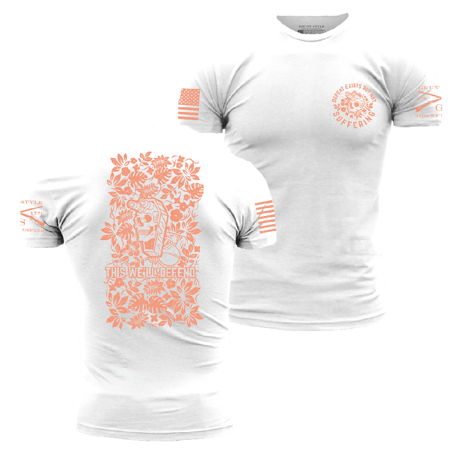 White Tropical Death Graphic Tee
