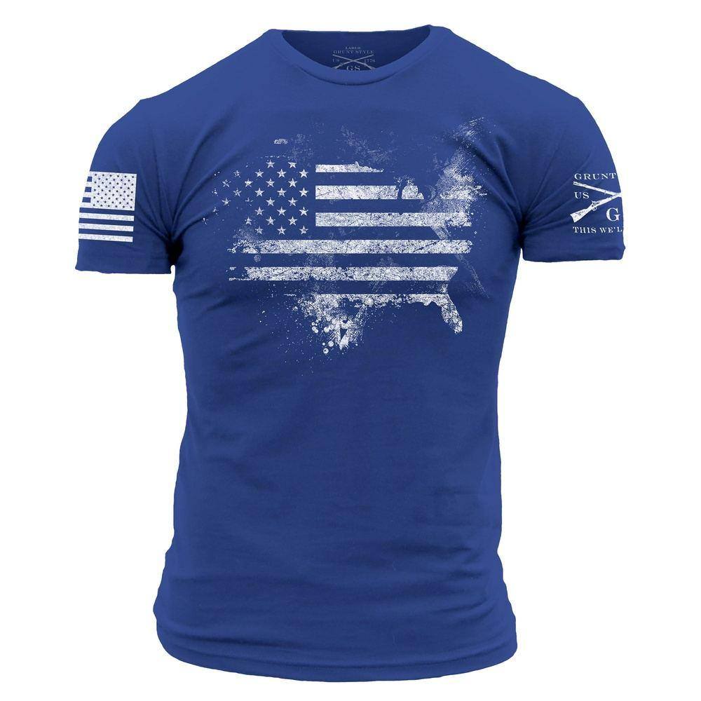 Royal Blue American Acid Tee