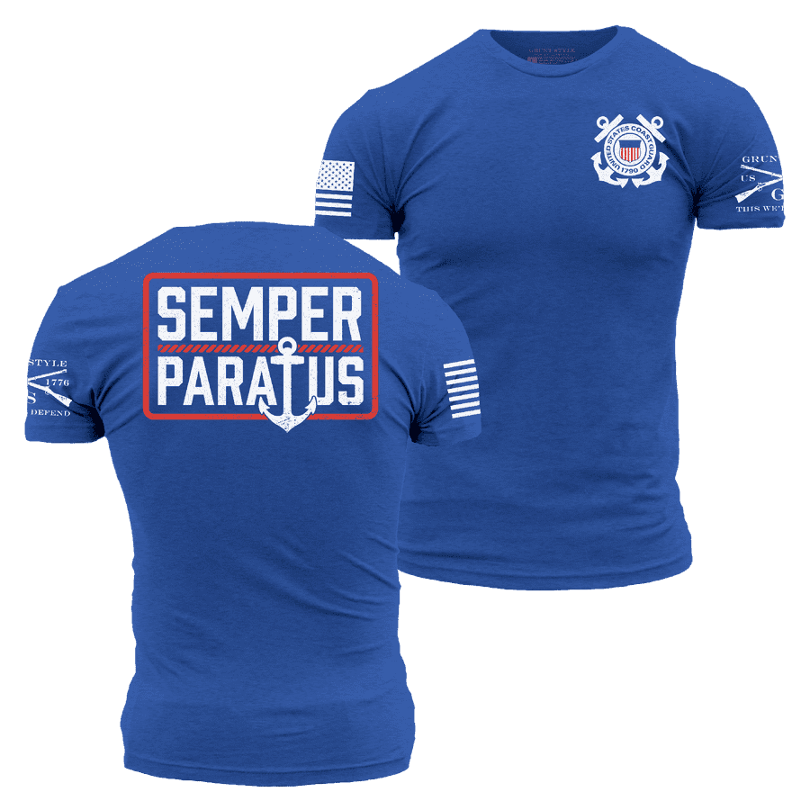 USCG Semper Paratus Royal T-Shirt