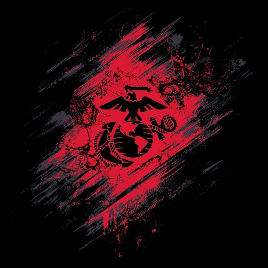 USMC Bound In Blood Tee - Black Military Shirt