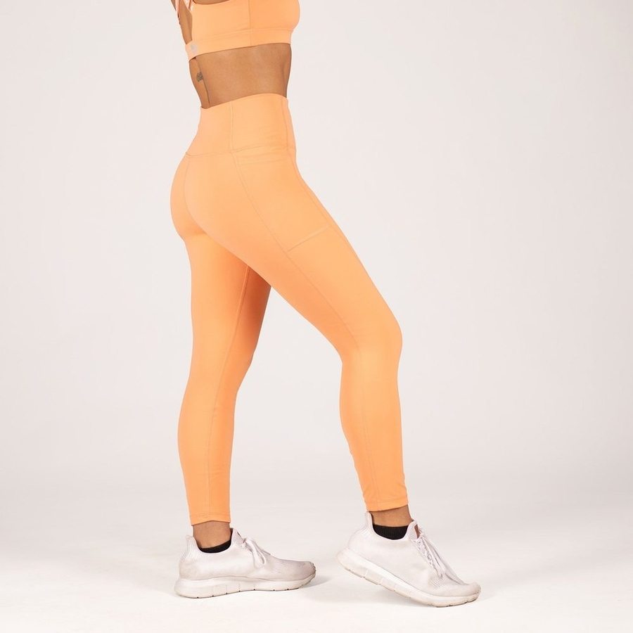 High Waisted Agility 7/8 Leggings for Women - Apricot