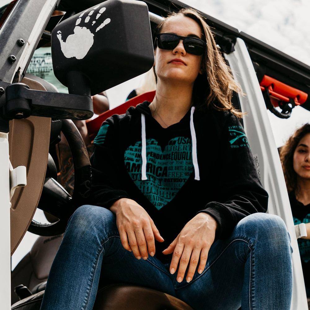 Cozy Women's Poetry Hoodie - American Style