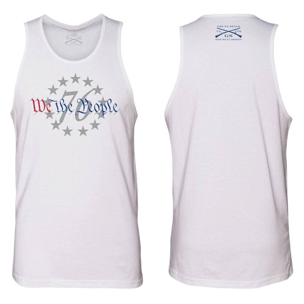 We The People Men's White Tank Top