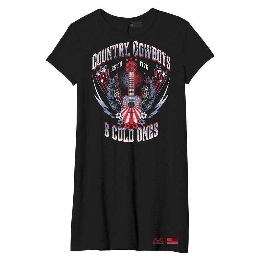 Charcoal Cowboy Shirt Dress for Women