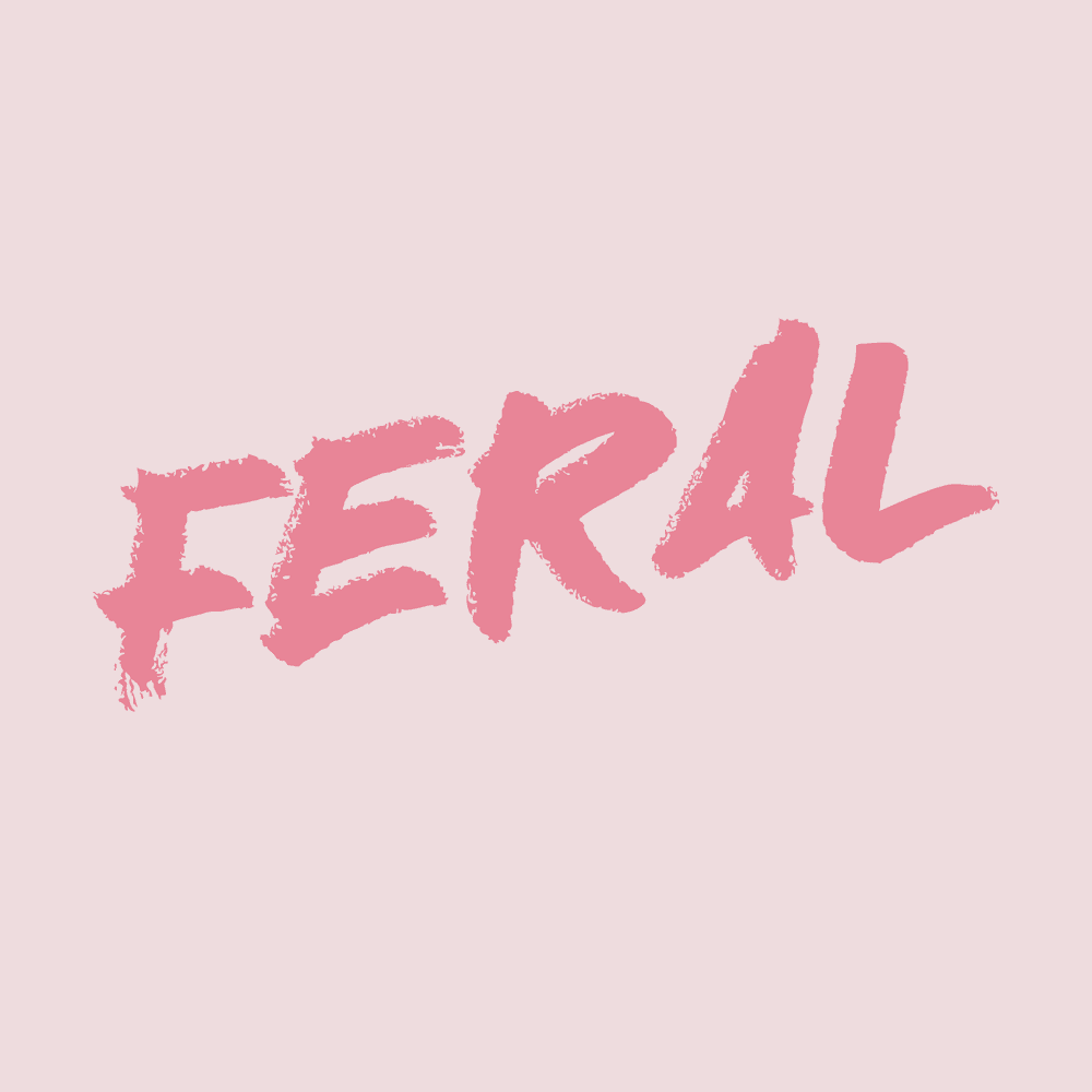 Women's Feral Boyfriend Tee - Light Pink Relaxed Fit