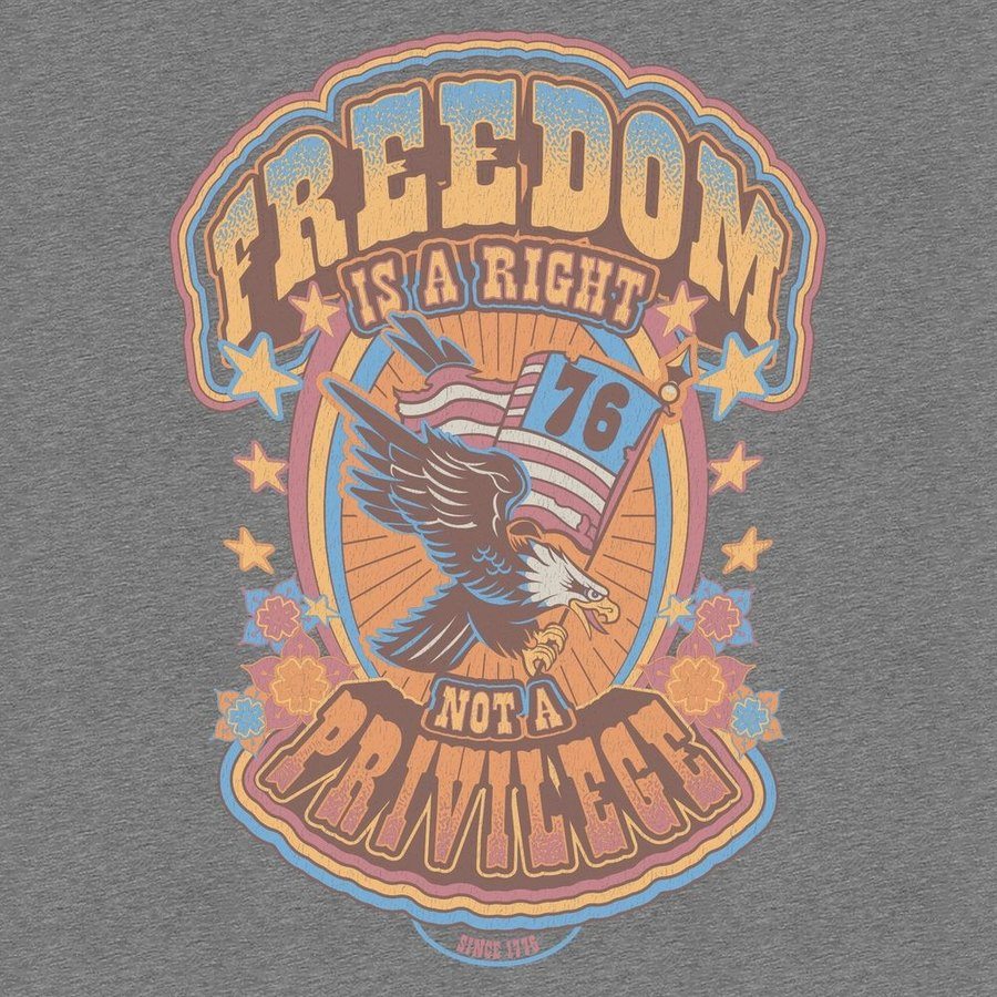 Women's Freedom Right Shirt Dress - Heather Grey