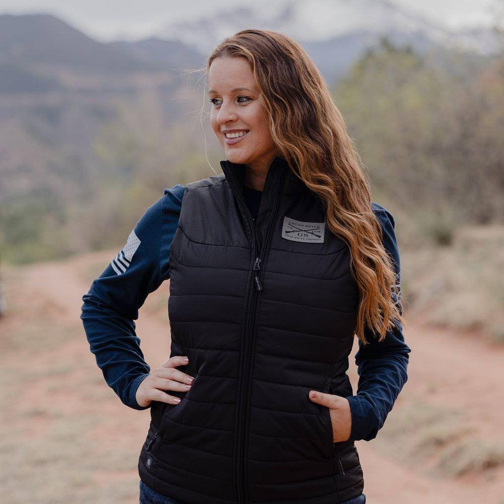 Black Women's Grunt Vest - Lightweight & Stylish