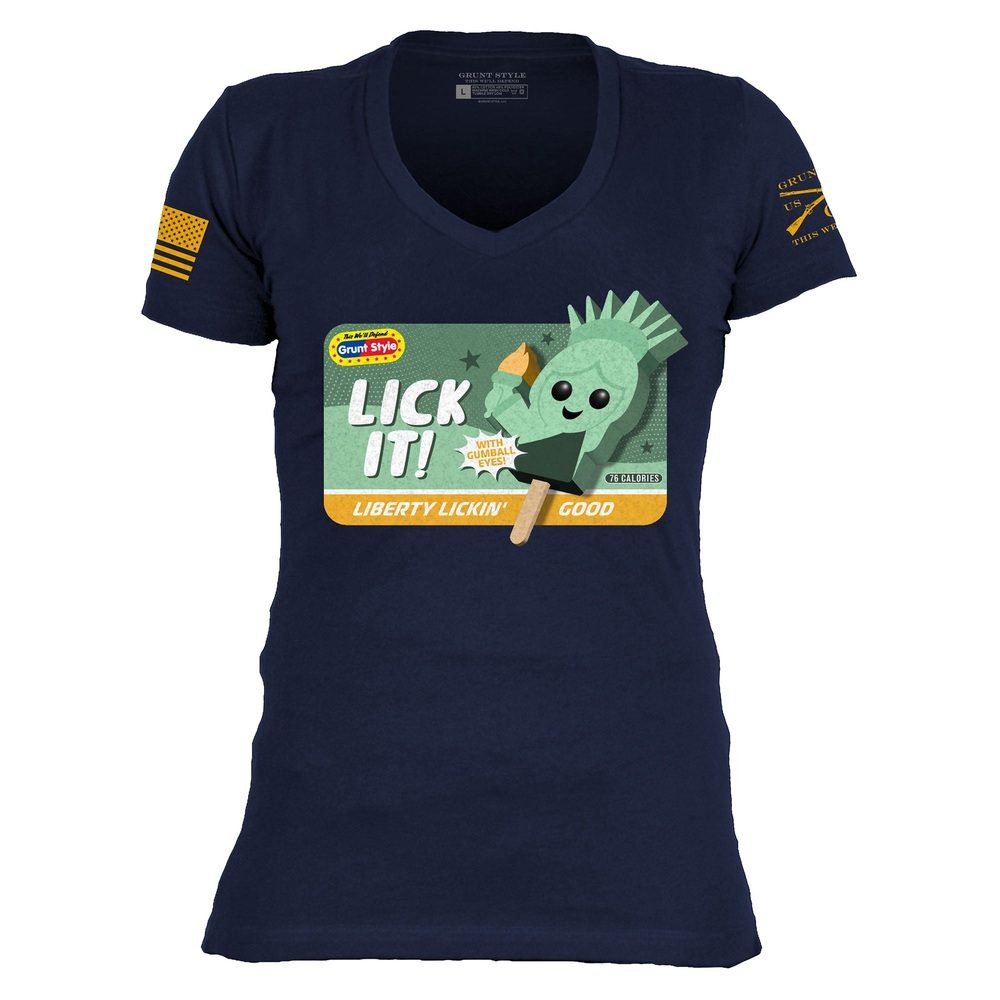 Midnight Navy V-Neck Tee for Women