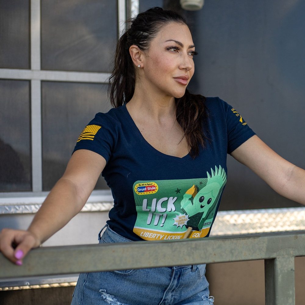 Midnight Navy V-Neck Tee for Women