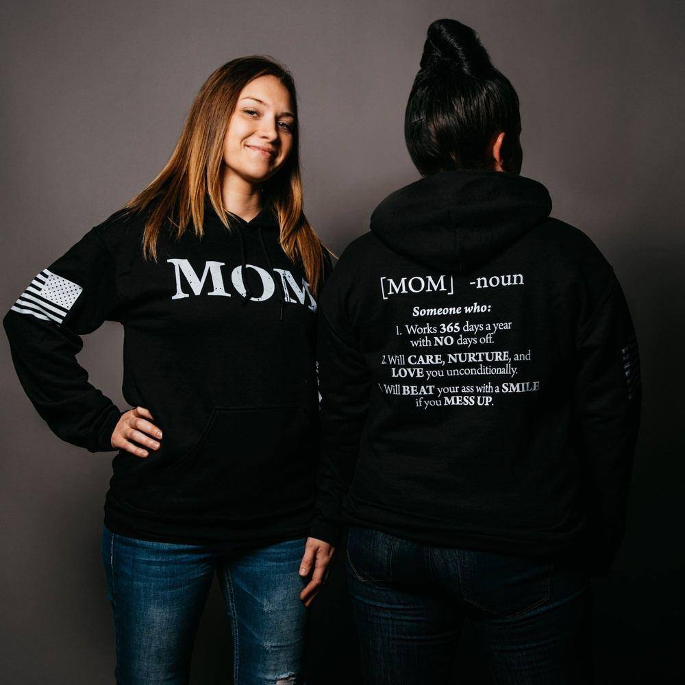 Black Mom Defined Hoodie for Women