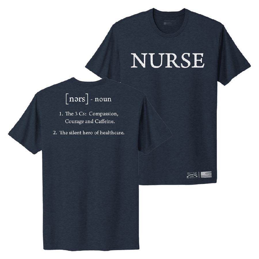 Women's Nurse Boyfriend Tee - Midnight Blue