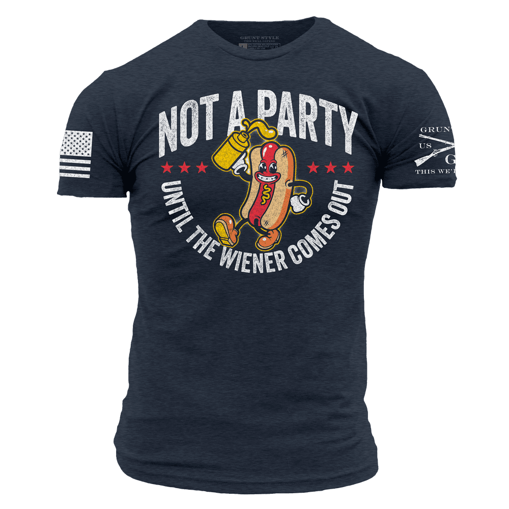Midnight Navy Wiener Party Tee