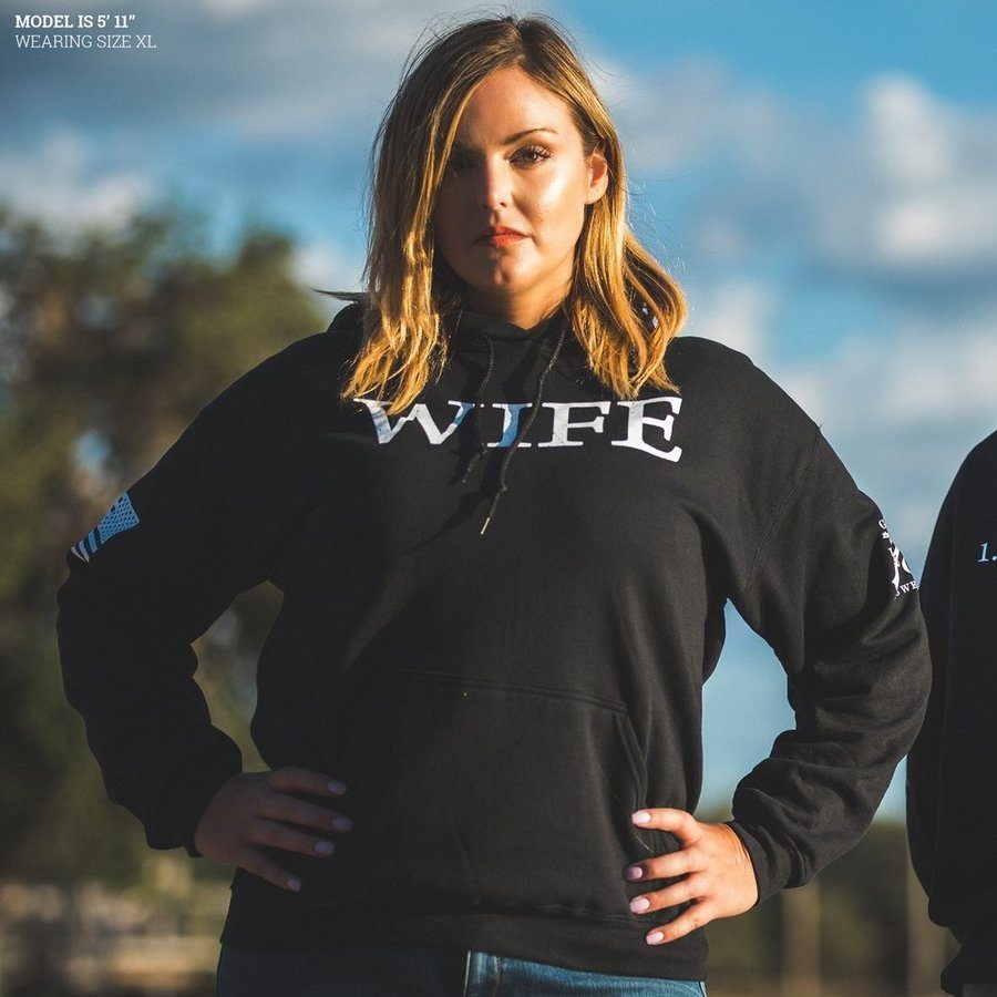 Black 'Wife Defined' Hoodie for Women
