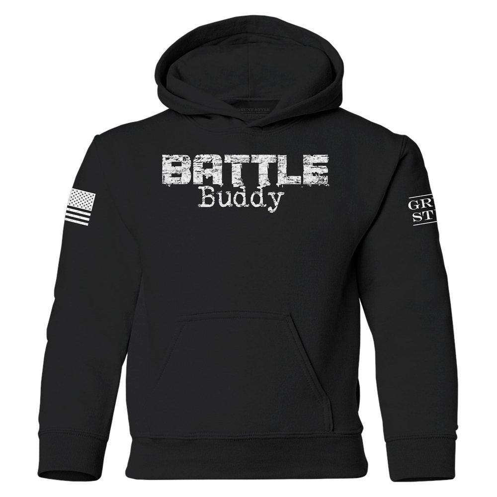 Black Youth Battle Buddy Hoodie for Active Kids