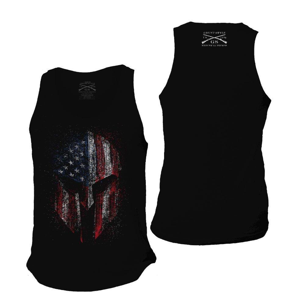 Black Spartan Tank Top for Men