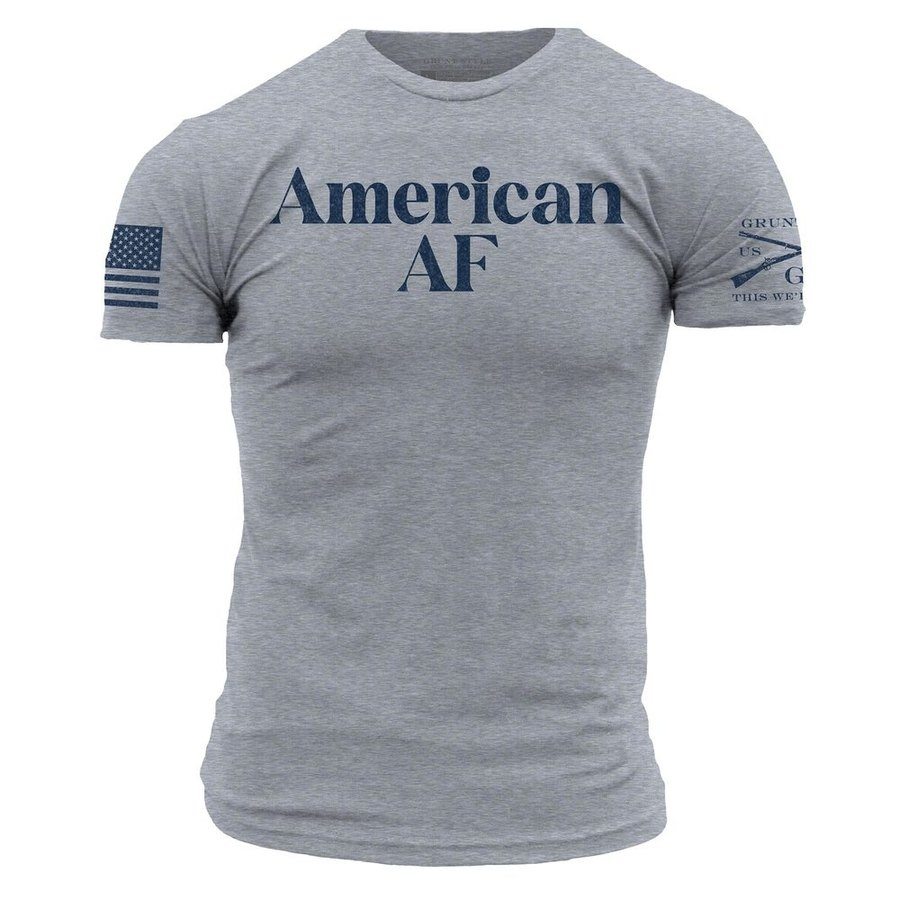 Dark Heather Gray American AF Tee