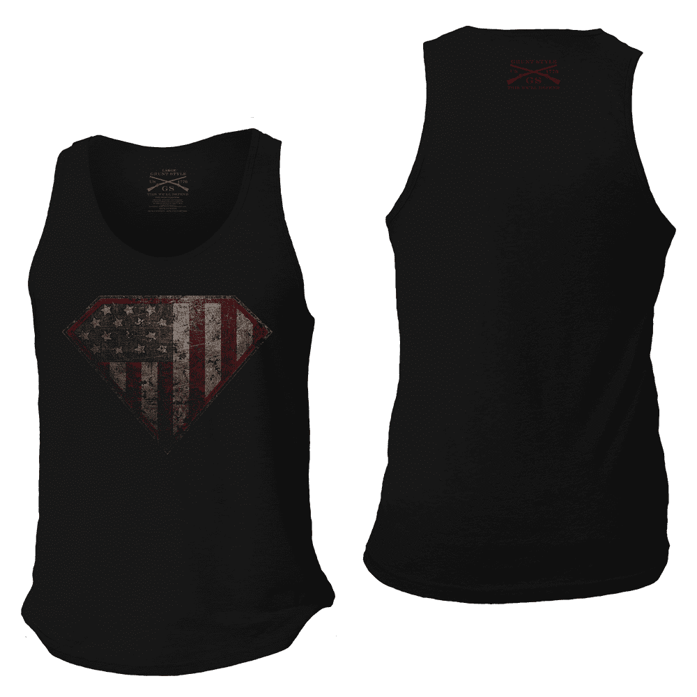 Men's Super Patriot 2.0 Workout Tank - Black