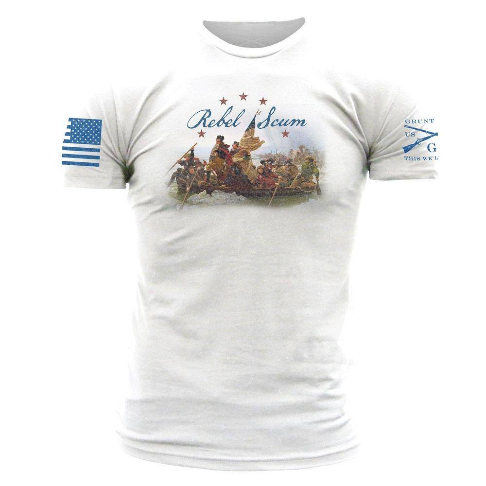 White Rebel Scum Graphic Tee
