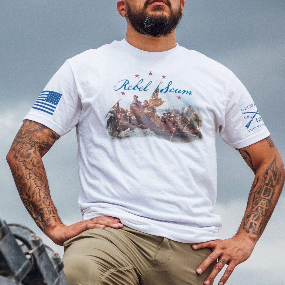 White Rebel Scum Graphic Tee